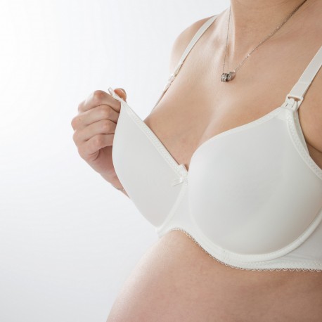 Soutien-gorge d'allaitement Angélique Blanc